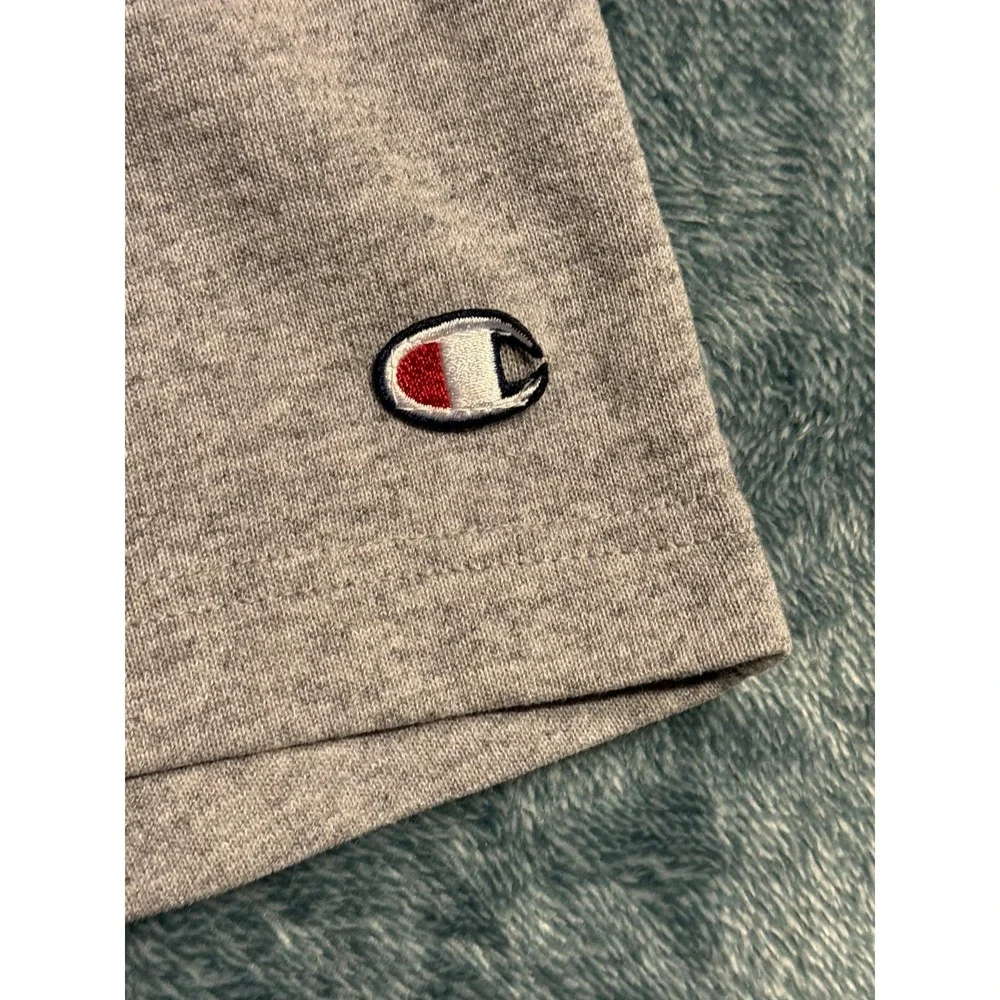 Champion Athletic Jersey Shorts Large Men Heather Gray Pockets Lounge